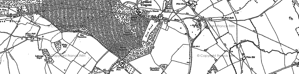 Old map of Grange Park in 1899