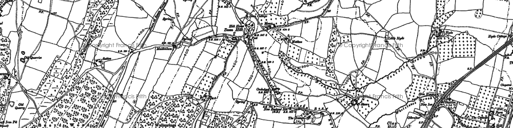 Old map of Blaize Bailey in 1879