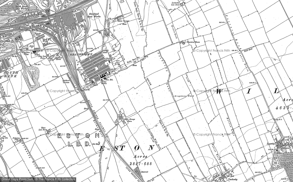 Old Map of Grangetown, 1913 in 1913