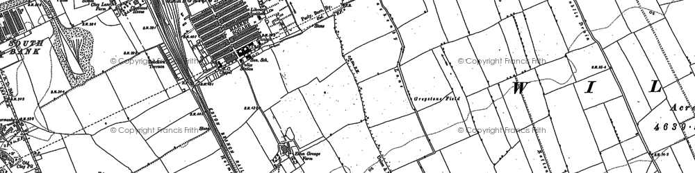 Old map of Grangetown in 1913