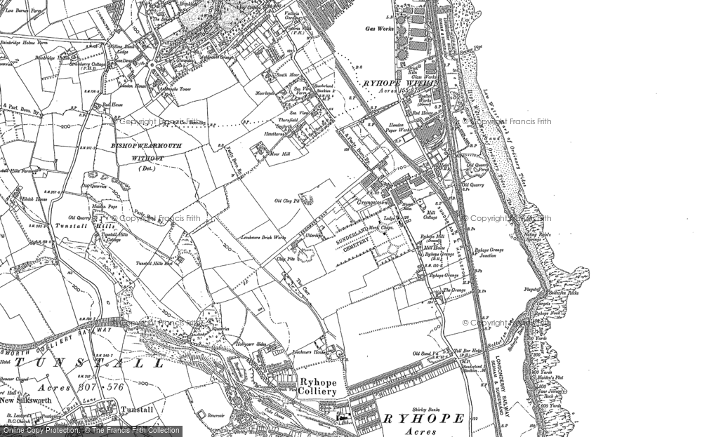 Old Map of Grangetown, 1914 in 1914
