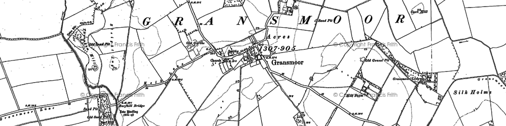 Old map of Gransmoor in 1890
