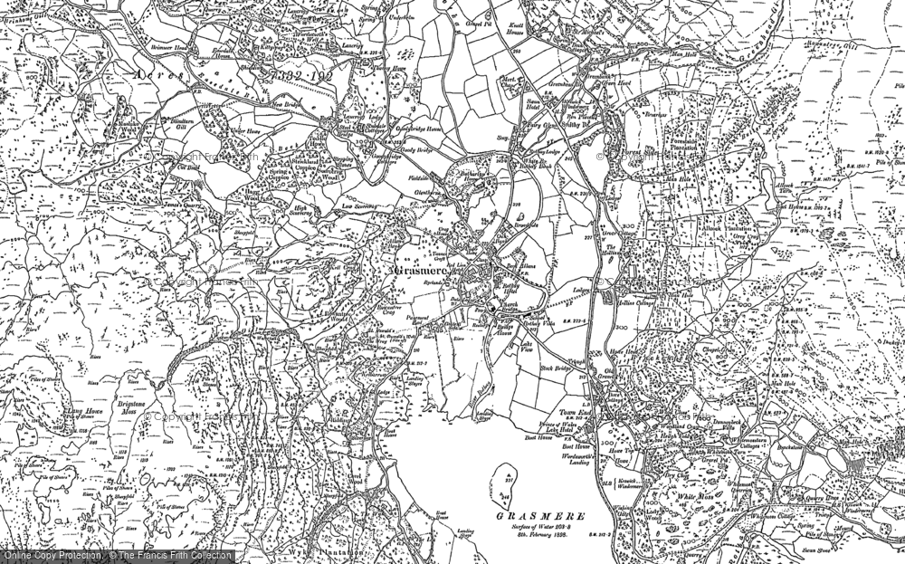 Old Map of Grasmere, 1897 - 1913 in 1897