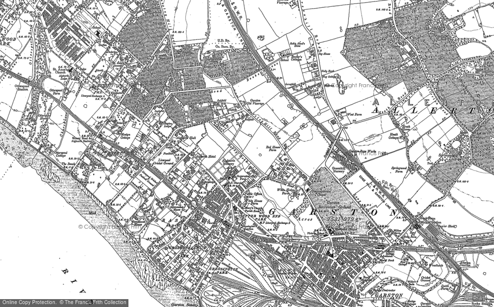 Old Map of Grassendale, 1905 in 1905