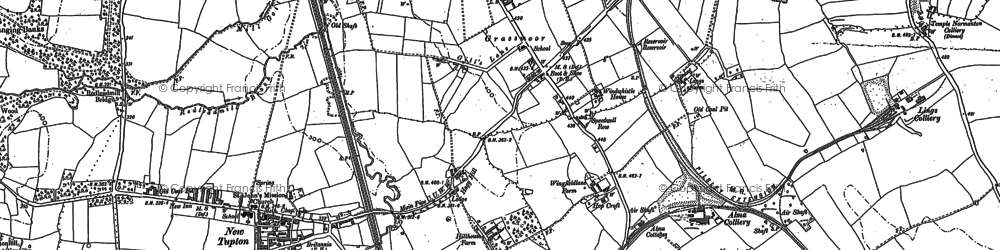 Old map of Grassmoor in 1877
