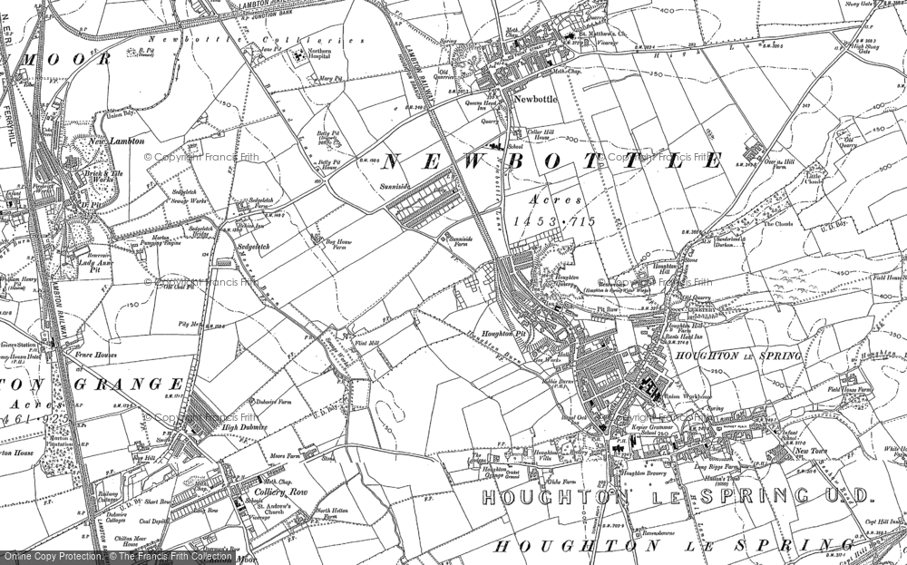 Old Map of Grasswell, 1895 in 1895
