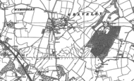 Old Map of Graveley, 1896 - 1897