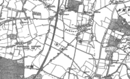 Old Map of Grazeley, 1898 - 1910