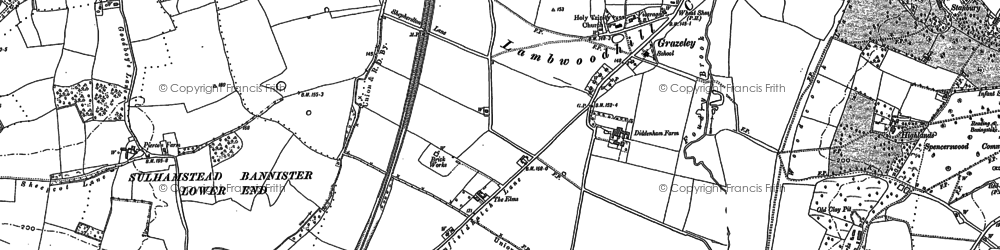Old map of Poundgreen in 1898