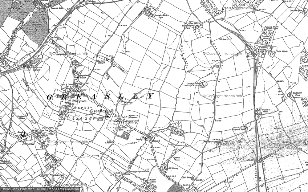 Old Map of Historic Map covering Bogend in 1879