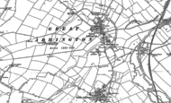 Old Map of Great Addington, 1884