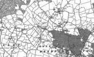 Old Map of Great Ashley, 1922