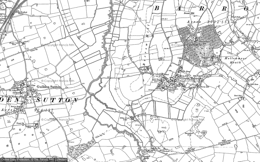 Old Map of Historic Map covering Ardmore in 1897
