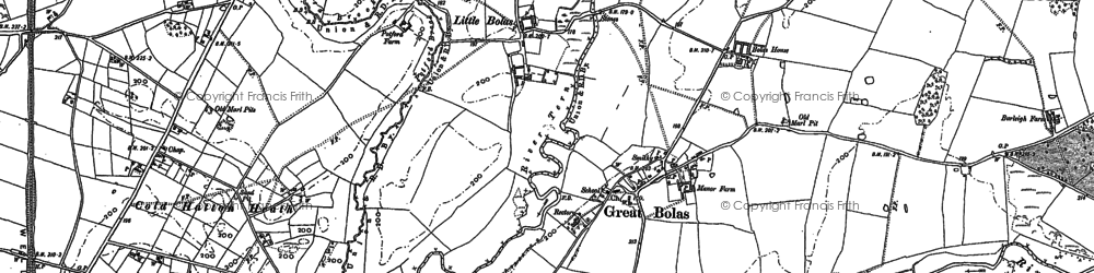 Old map of Bolas Ho in 1880