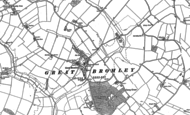 Old Map of Great Bromley, 1896