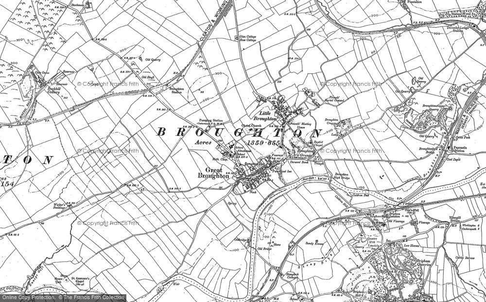 Old Map of Great Broughton, 1898 - 1923 in 1898