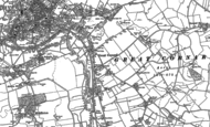 Old Map of Great Cornard, 1885 - 1902