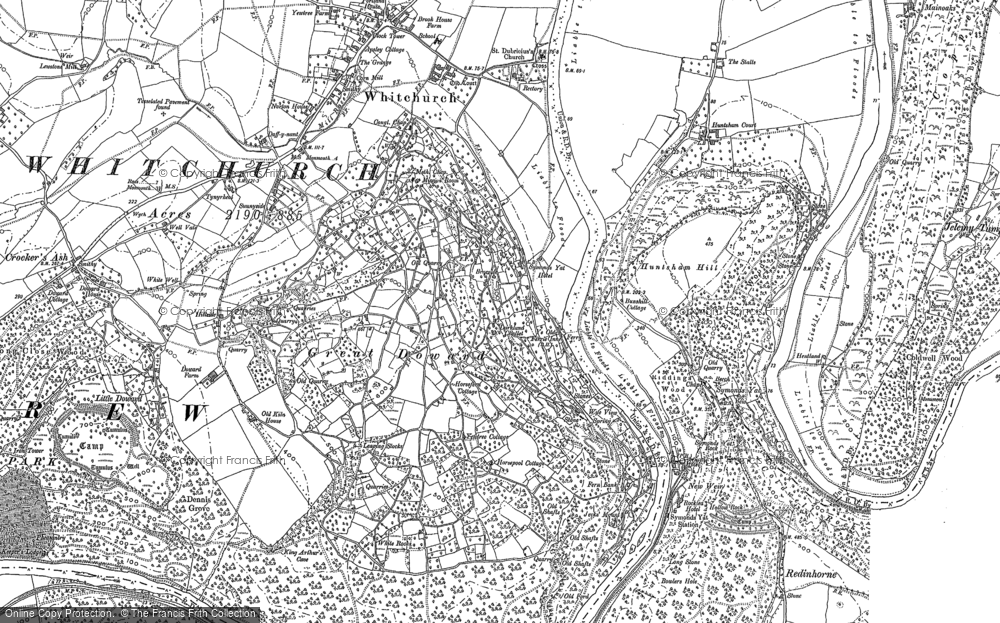 Old Map of Great Doward, 1887 - 1903 in 1887