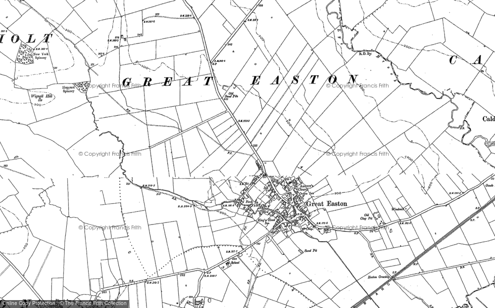 Old Map of Historic Map covering Wignell Hill in 1899