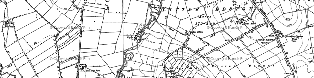 Old map of Great Edstone in 1891