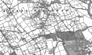 Old Map of Great Fencote, 1891