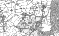 Old Map of Great Hallingbury, 1895 - 1896