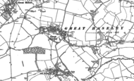 Old Map of Great Haseley, 1897 - 1919