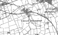 Old Map of Great Houghton, 1884 - 1899