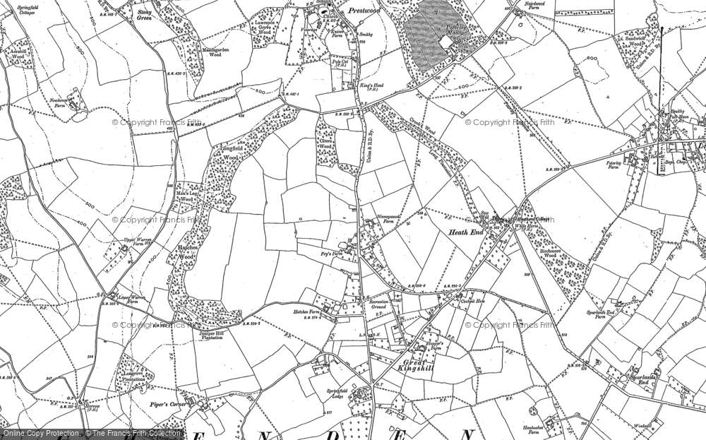 Old Map of Great Kingshill, 1897 in 1897