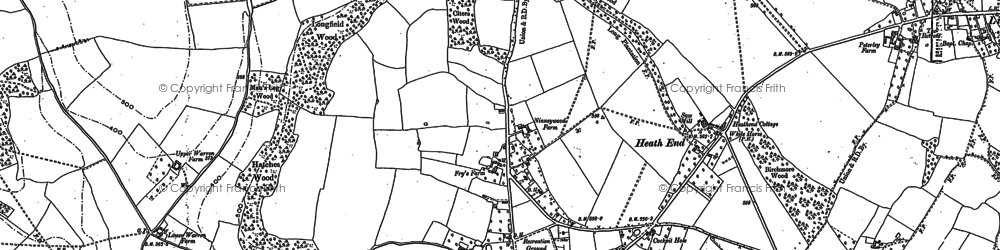 Old map of Great Kingshill in 1897