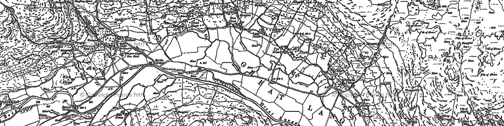Old map of Great Langdale in 1898