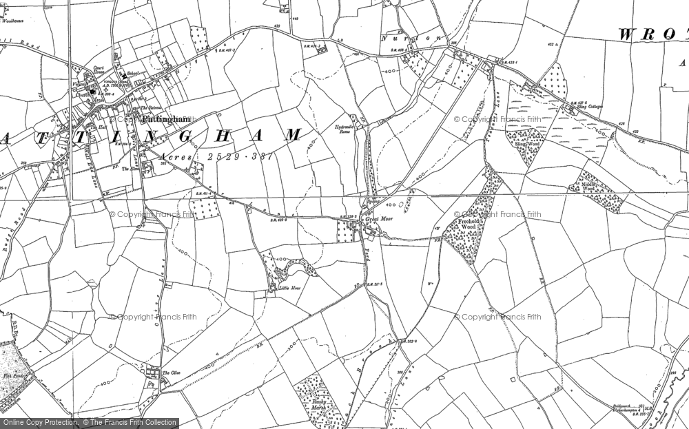 Old Map of Great Moor, 1900 in 1900