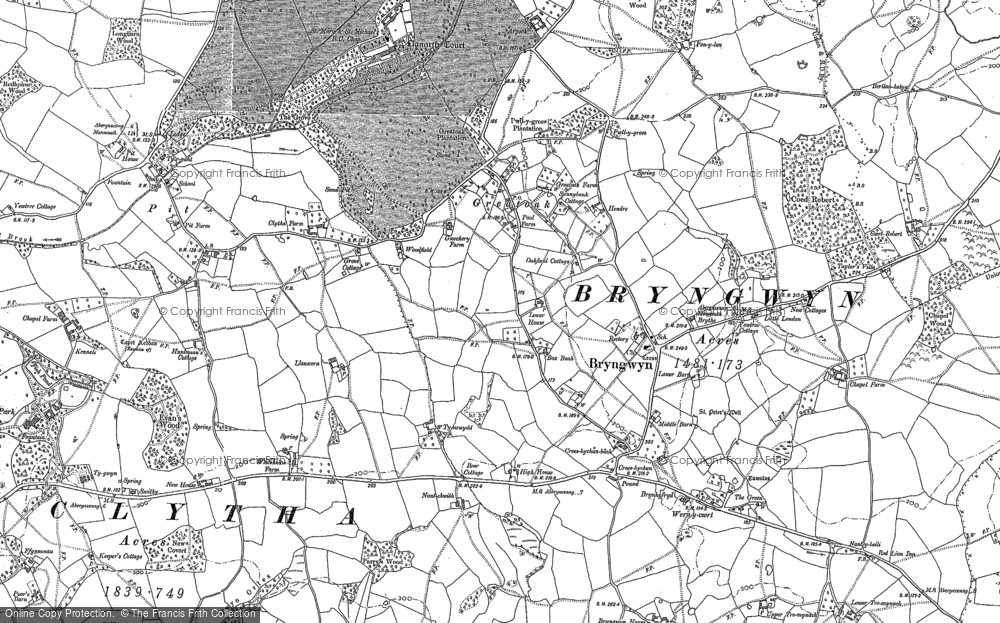 Old Map of Great Oak, 1899 - 1900 in 1899