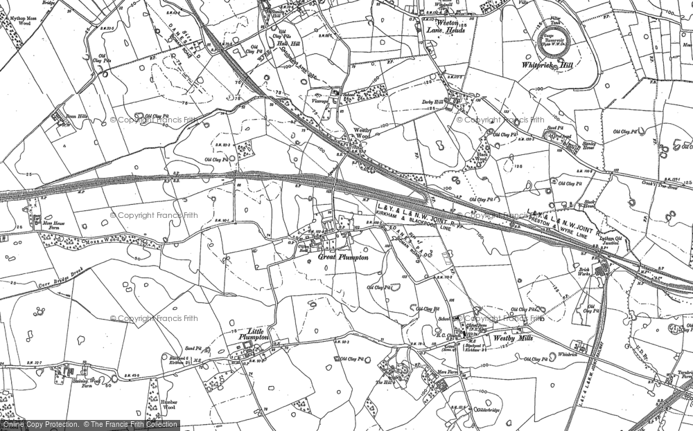 Old Map of Great Plumpton, 1891 - 1892 in 1891
