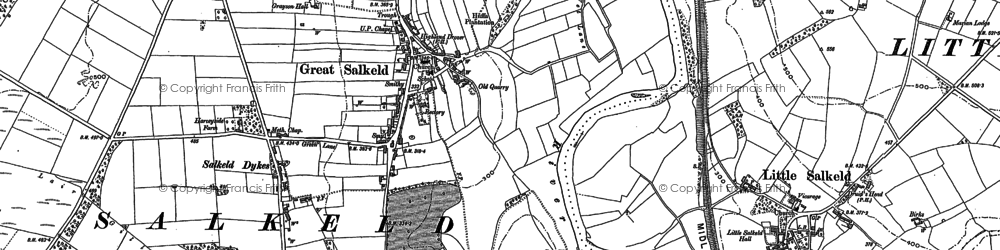 Old map of Great Salkeld in 1898
