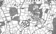 Old Map of Great Saxham, 1883 - 1884