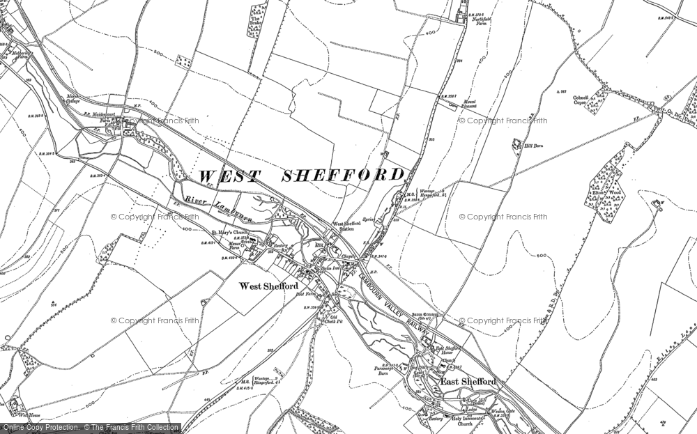 Old Map of Great Shefford, 1898 in 1898