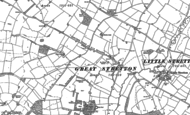 Old Map of Great Stretton, 1885