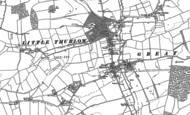 Old Map of Great Thurlow, 1902