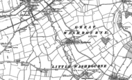 Old Map of Great Washbourne, 1898 - 1910
