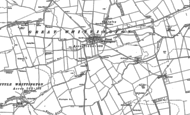 Old Map of Great Whittington, 1895