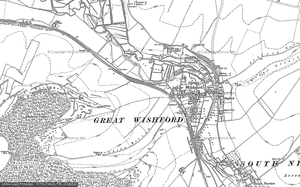 Old Map of Great Wishford, 1899 - 1900 in 1899