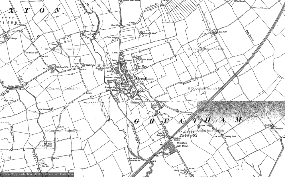 Old Map of Greatham, 1914 in 1914