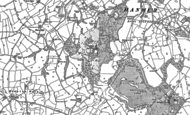 Old Map of Gredington, 1909