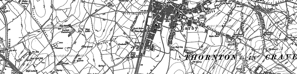 Old map of Green End in 1907
