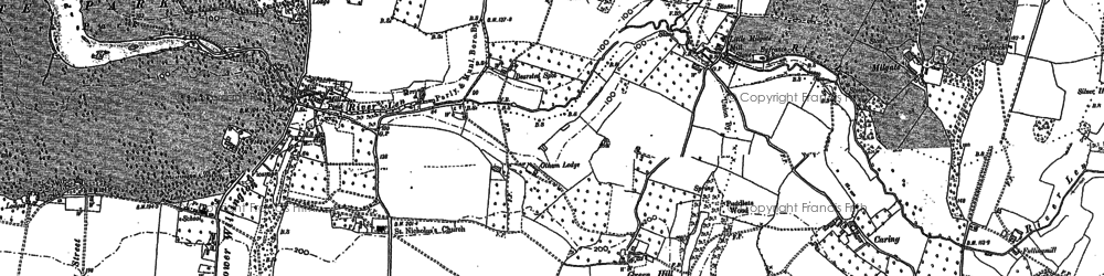 Old map of Green Hill in 1867