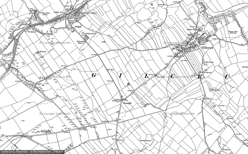 Old Map of Greengill, 1923 in 1923