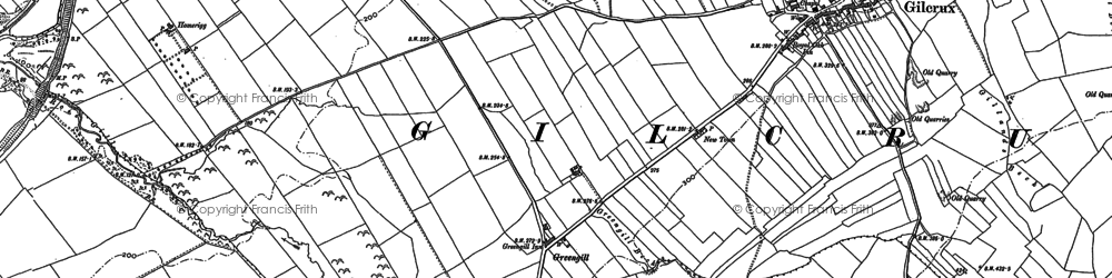Old map of Greengill in 1923