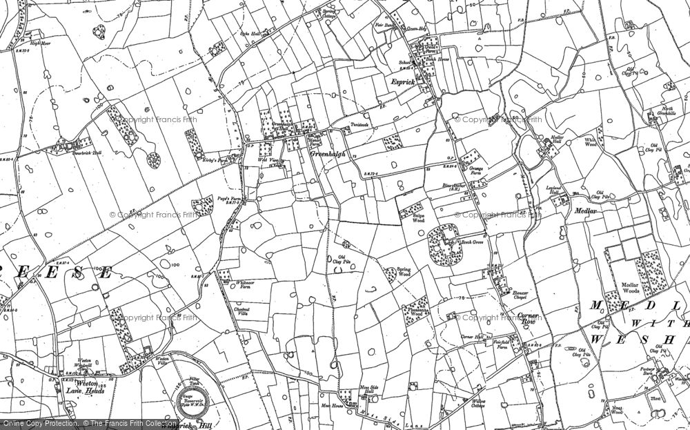 Old Map of Greenhalgh, 1891 - 1892 in 1891