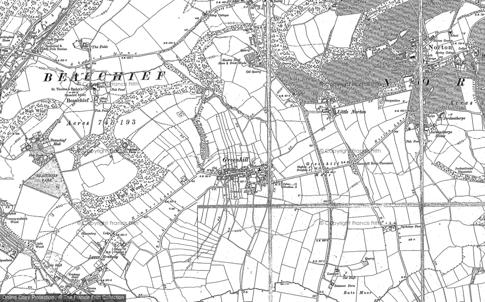 Old Map of Greenhill, 1903 - 1938 in 1903